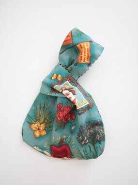 Frida Kahlo Japanese Cotton Knot Wrist Bag